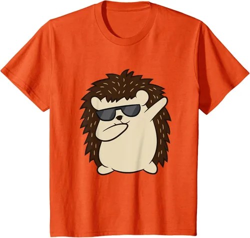 Vista 38 de Dabbing Hedgehog Funny Hedgehog Camiseta S