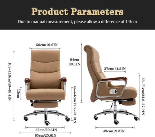 Vista 2 de Silla ejecutiva, silla de escritorio para computadora para personas pesadas, silla reclinable de gran angular, silla de juegos cómoda, silla