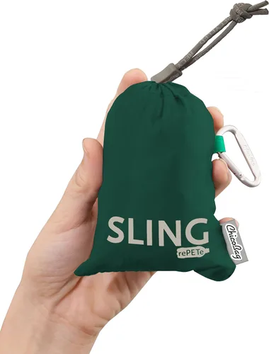 Vista 2 de ChicoBag RePETe - Correa cruzada con clip de mosquetón, bolsa cruzada reciclada, respetuosa con el medio ambiente