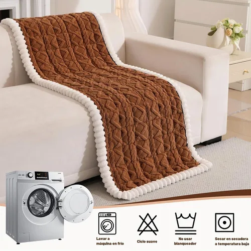 Vista 6 de Funda de Sofá para Perros Lavable, Fundas de Sofá Mullidas para Mascotas para Sofá de 3 Cojines Apto para Mascotas, Funda Protectora Antideslizante