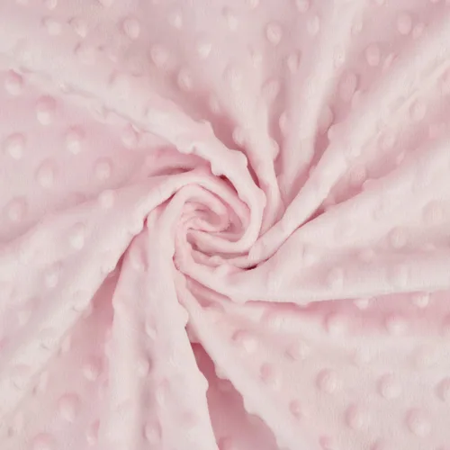 Vista 2 de American Baby Company Heavenly - Manta de recepción de felpilla suave (30 x 40 pulgadas), diseño de 2 capas con lunares minky y satén sedoso, rosa