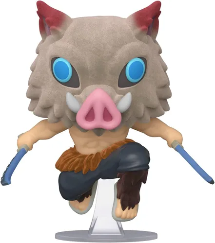 Vista 2 de Funko POP Animation: Demon Slayer - Exclusivo de Inosuke (Flocado)