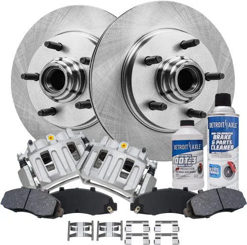 Vista 11 de Detroit Axle - 4 rotores de freno para Ford 1994-2004 Mustang, rotores de freno de disco delanteros y traseros 1995 1996 1997 1998 1999 2000 2001