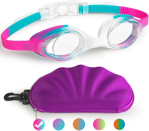 Vista 11 de Gafas de natación para niños, gafas de natación para niños y niñas, niños pequeños de 2 a 12 años