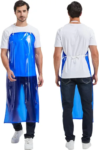 Vista 2 de Nanxson Delantal de PVC impermeable para adulto unisex resistente a productos químicos delantal de trabajo para lavavajillas Pet Gardening CFS0007