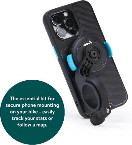 Vista 2 de Mous - Soporte de teléfono para bicicleta y funda para iPhone 14 Plus - Kit de soporte para teléfono de bicicleta - Soporte para bicicleta IntraLock