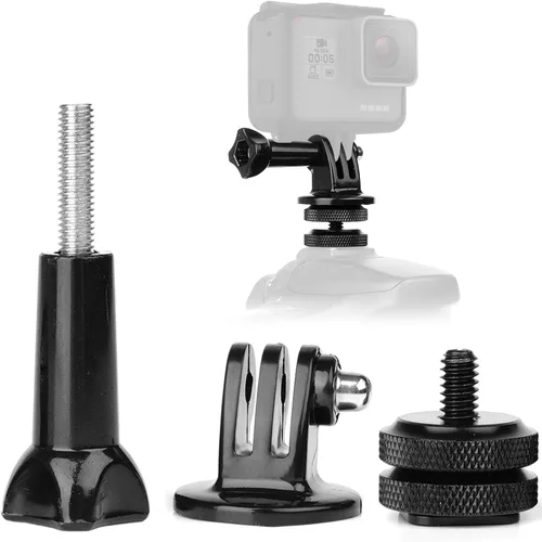 Vista 8 de Adaptador de montaje de zapata para cámara a tornillo de trípode de 1/4"-20 Adaptador de zapata de flash para equipo de cámara réflex digital
