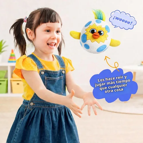 Vista 4 de Move2Play, Lanzamiento de huevos, divertido juego de fiesta activo para niños Juguete de lanzamiento para interiores y exteriores para niños