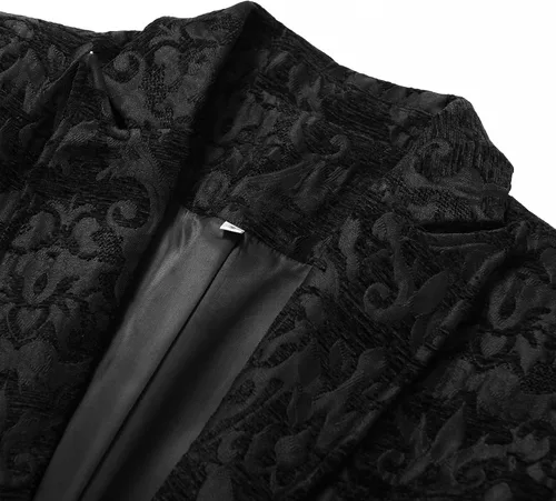 Vista 4 de Chaqueta steampunk vintage para hombre, disfraz gótico victoriano