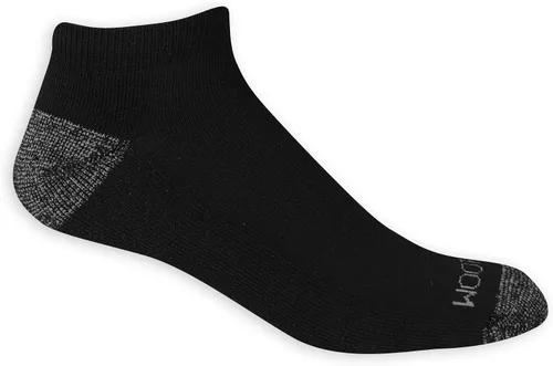 Vista 2 de Fruit of the Loom Calcetines de corte bajo de doble defensa para hombre, 12 pares, Blanco