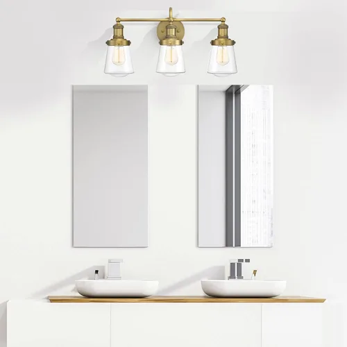 Vista 6 de DESIGNERS FOUNTAIN Taylor 69503-CH - Lámpara de tocador de baño con 3 luces, cromada