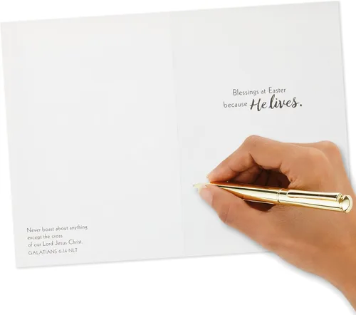 Vista 5 de Paquete de tarjetas religiosas de Pascua, bendiciones en Pascua (10 tarjetas con sobres)