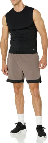 Vista 7 de Tienda Essentials Pantalones cortos tejidos elásticos activos para hombre