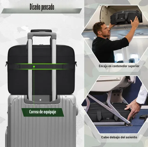 Vista 2 de RAINSMORE Bolso Táctico para Laptop de 15.6/17.3 Pulgadas Bolso de Trabajo para Hombres Bolso de Computadora para Negocios Bolso Mensajero Militar