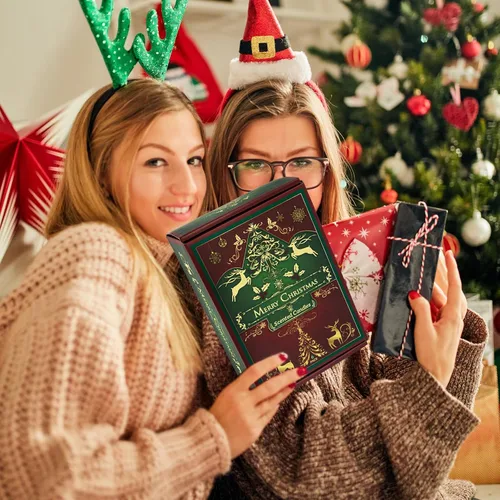 Vista 8 de Velas perfumadas de Navidad para el hogar, juego de 6 unidades, tarro de 21 onzas, regalo perfecto para mujeres, compañeros de trabajo, novia/amigos