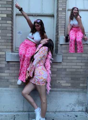Vista 8 de Pantalones acampanados de los años 70 para mujer, traje EDC Rave Festival de cintura alta, parte inferior acampanada, bohemios, lindos pantalones
