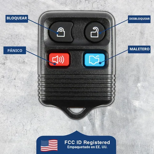 Vista 5 de KeylessOption Llavero de repuesto para 2005 2006 2007 2008 2009 2010 2011 2012 2013 2014 Ford F150 Explorer Ranger Mustang Lincoln Mercury Control