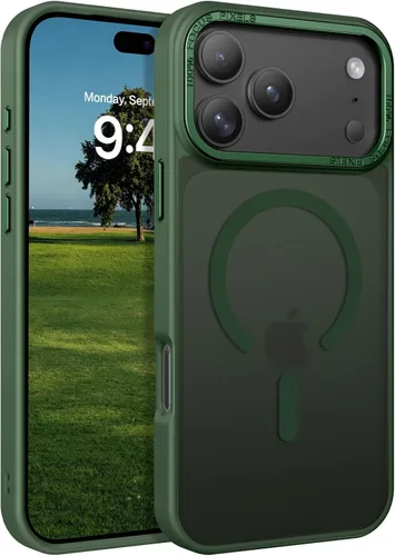 Vista 11 de GaoBao Funda magnética para iPhone 12 y iPhone 12 Pro, compatible con MagSafe, ajuste delgado, a prueba de golpes, translúcido, mate, funda Marrón