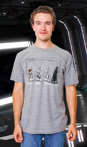 Vista 5 de Star Wars Death Star Road Stormtrooper Crossing Camiseta para hombre