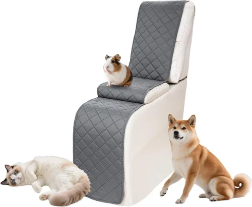 Vista 74 de Fundas impermeables para sofá reclinable seccional en forma de L, 7 piezas, antideslizantes, lavables, juego de fundas reclinables para mascotas