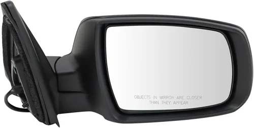 Vista 140 de TRQ Cubierta cromada del espejo manual del lado del pasajero, acabado liso para Volvo VNL 2004-2014