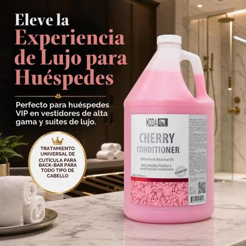 Vista 6 de MODA Cherry Bulk Salon Conditioner Premium Back-Bar & Amenity Treatment Salon-Grade Luxury at Commercial Scale A 'set it and forget it' Solución