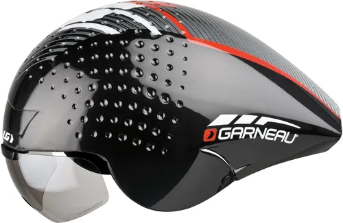 Vista 5 de Garneau Adult P-09 Cycling Helmet, Black/Red, Small