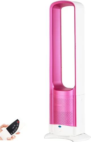 Vista 10 de Ventilador sin aspas para dormitorio, ventilador de torre que sopla aire frío, ventilador de torre de enfriamiento silencioso con control remoto, 3