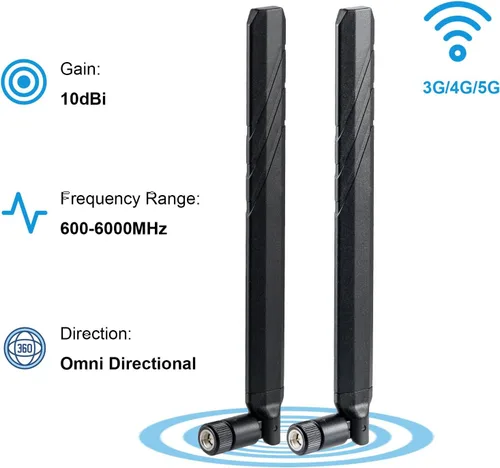 Vista 3 de Cellular Trail - Antena macho de repuesto para cámara SMA compatible con Spypoint LM2 Flex Flex-S Flex-M Flex-M Flex-Dark Flex G-36 Moultrie Edge
