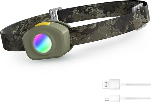 Vista 16 de EverBrite Linterna frontal LED recargable para niños con modo RGB y diadema ajustable, 3 modos multicolor para acampar, leer, explorar, senderismo