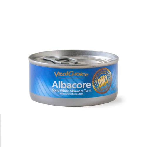 Vista 2 de Vital Choice Msc Wild Albacore Tuna, nada añadido, latas de 3.75 onzas (paquete de 6)