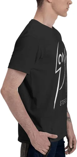 Vista 3 de Soda Stereo Logo T Shirt Men's Summer Tee Casual Short Sleeve T-Shirts