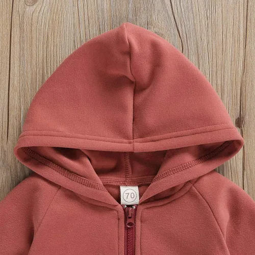 Vista 5 de Enterizo de manga larga para bebés y niñas, con cremallera, cálido, con cremallera, para otoño e invierno