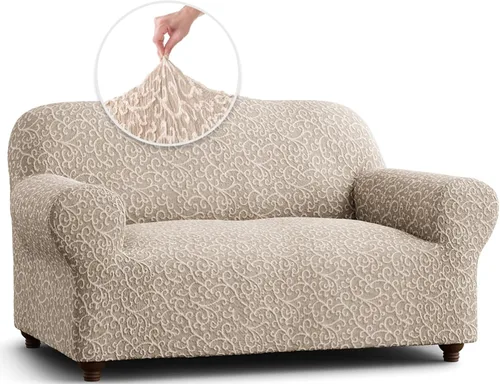 Vista 13 de PAULATO BY GA.I.CO. Funda para silla, funda para sillón, funda de tela de algodón, 1 pieza, protector de muebles elástico, elegante, colección 3D