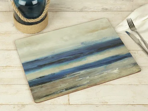 Vista 48 de Creative Tops Cornish Harbour - Juego de 6 posavasos con respaldo de corcho, 4.1 x 4.1 in