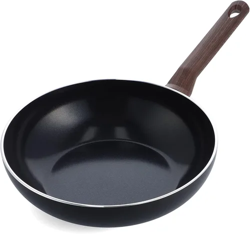 Vista 7 de BK Simply Ceramic, juego de sartenes antiadherentes de inducción de cerámica de 9.5 y 11 pulgadas, sin PFAS, apto para lavavajillas, color negro