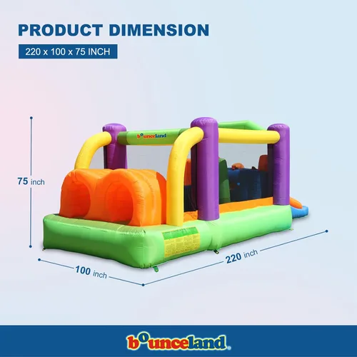 Vista 2 de Casa inflable para carreras profesionales con obstáculos