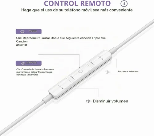 Vista 5 de Paquete de 2 auriculares tipo C con cable para iPhone 15 16 16e 17 Pro Max, auriculares USB C con micrófono y auriculares con cancelación de ruido