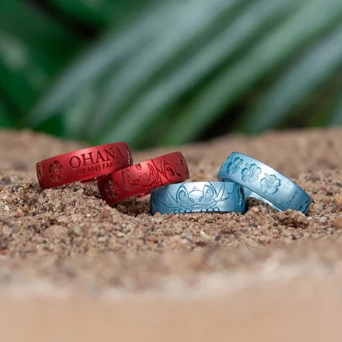Vista 8 de Enso Rings Colección de anillos de silicona Lilo & Stitch de Disney, diseño cómodo y flexible
