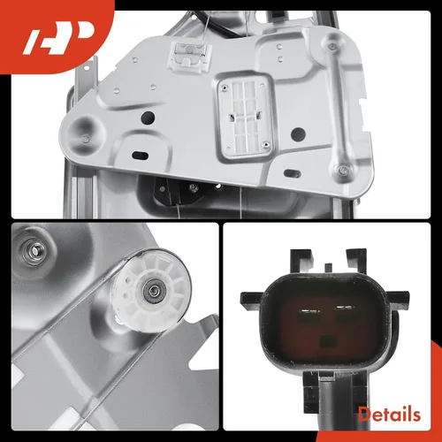 Vista 8 de A-Premium Elevalunas eléctrico con panel con motor compatible con Sebring 1996-2006 trasero lado del conductor