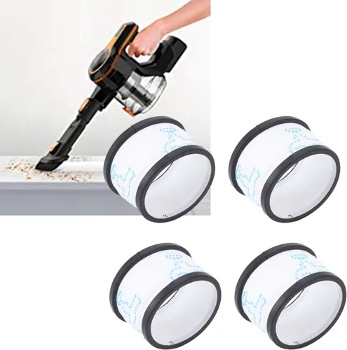 Vista 7 de 4 filtros de depósito de polvo al vacío, piezas de aspiradora inalámbrica, filtro de repuesto para INSE S600 S6, piezas de aspiradora, color blanco