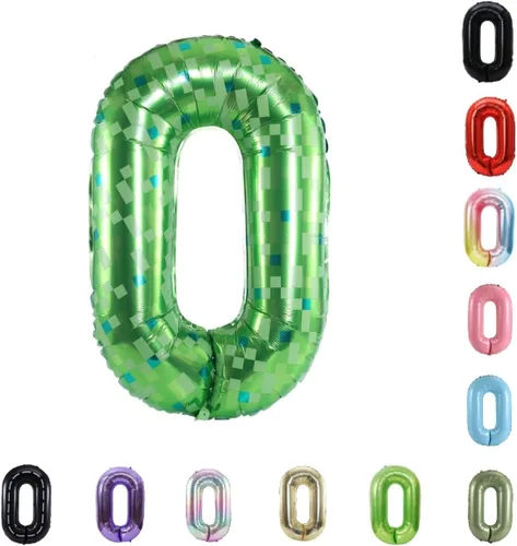 Vista 68 de Globo grande de helio con números 0-9 de 40 pulgadas para cumpleaños, bodas y fiestas (rojo, 9)