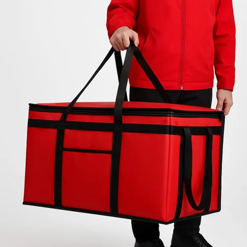 Vista 22 de musbus - Paquete de 2 bolsas aislantes reutilizables para comestibles, bolsa enfriadora plegable para comestibles, bolsa aislante grande resistente