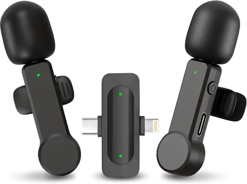 Vista 9 de Micrófono inalámbrico para creadores de contenido, micrófonos USB-C