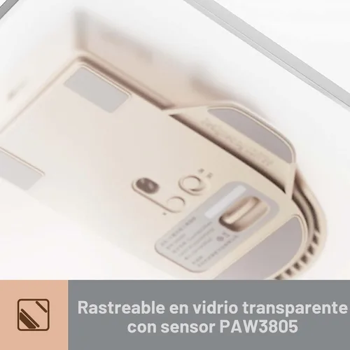 Vista 6 de LOFREE Touch PBT - Ratón inalámbrico con receptor USB, Bluetooth, conexión por cable, recargable, 4000 DPI con pantalla OLED, compatible