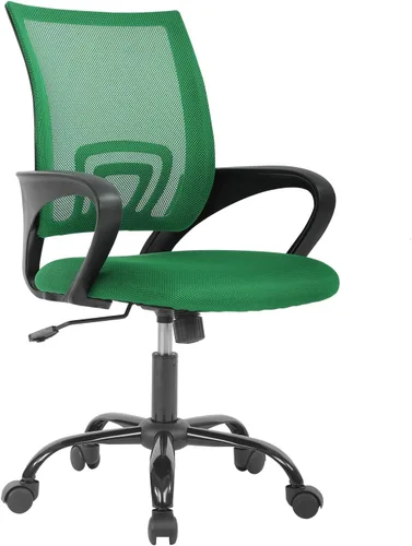 Vista 12 de Dopinmin Silla de oficina en casa, silla de escritorio ergonómica Silla de Sillas de escritorio giratorias ejecutivas con reposabrazos, soporte Negro