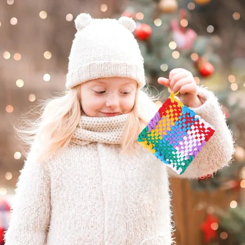 Vista 5 de Aodaer 288 lazos para agarraderas de telar, telar elástico, recambio con varios colores para suministros de manualidades, compatible con telar