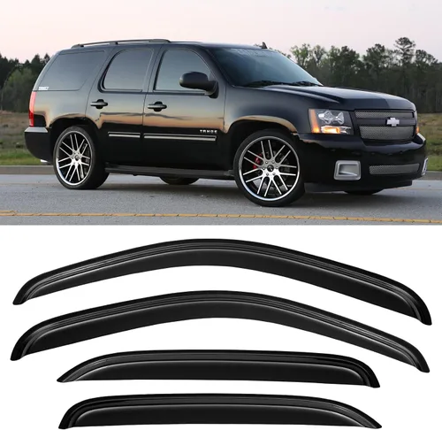 Vista 38 de Visores para ventanas y protectores contra la lluvia para Ford F150 de cabina estándar 1980-1996, Deflectores de viento y protectores para ventanas