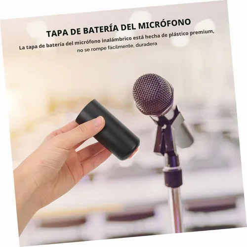 Vista 7 de Mikinona 4 piezas de tapas de batería de micrófono inalámbrico de repuesto para Pgx24 Slx24 Pg58 Mic tapas de batería de plástico Como se muestra