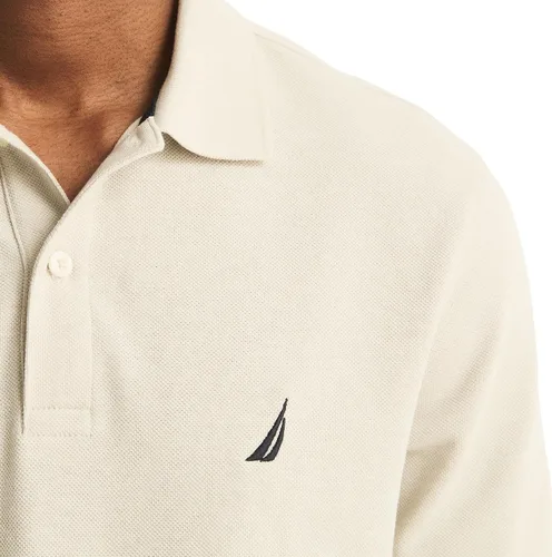 Vista 33 de Nautica playera polo clásica de mangas cortas, color sólido, para hombre